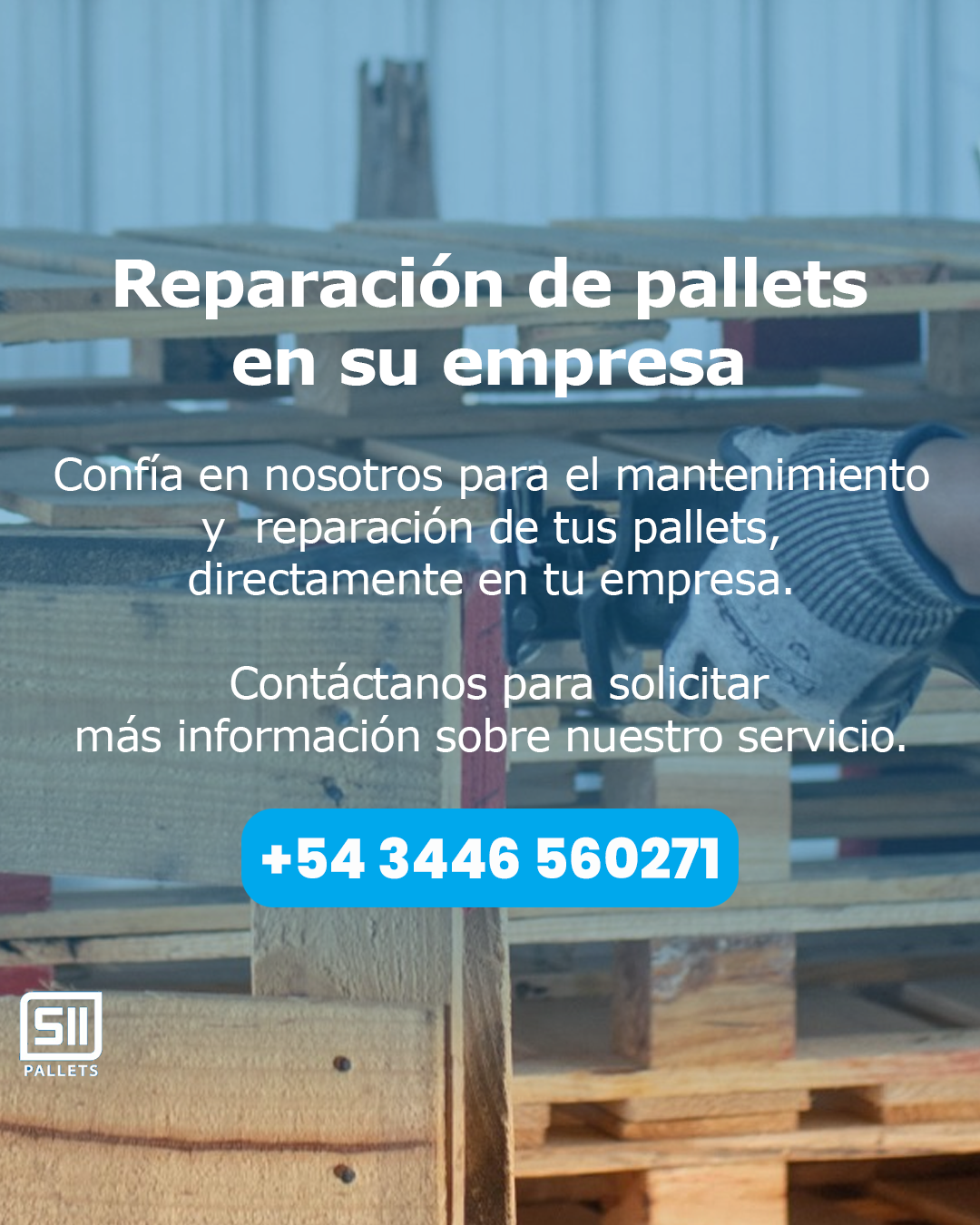 Reparación de pallets in situ